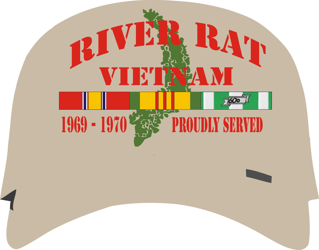 River Rat Vietnam Veteran Cap Design Apparel