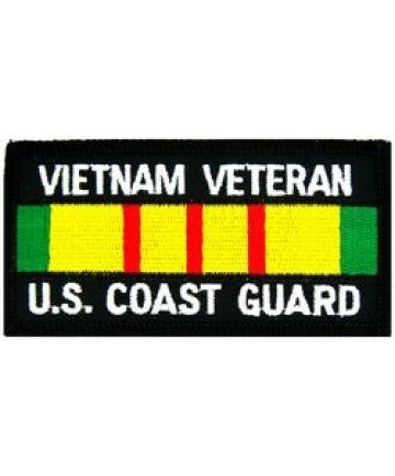 US Coast Guard Vietnam Veteran Patch with Service Ribbon