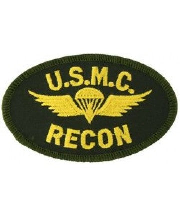 TOPPA PATCH MILITARE 3D PVC UNITED STATES MARINE CORPS CON VELCRO  (MARRONE) - DIAMETRO 8,0 cm