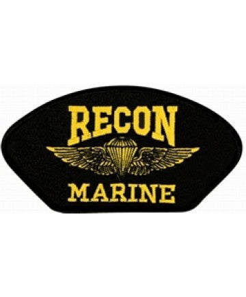US Marine Recon Insignia Black Patch