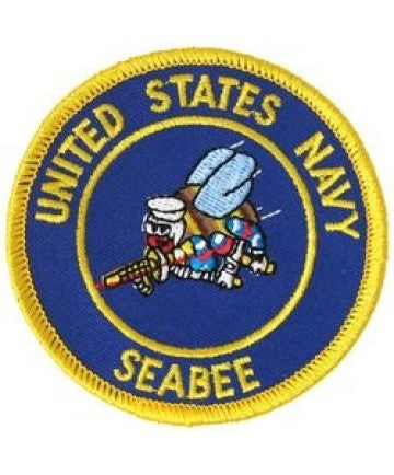 Navy Seabees Round Patch
