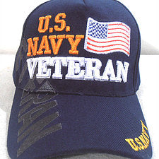 US Navy Veteran with Flag