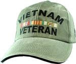 OD Green Vietnam Veteran Cap