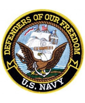 US Navy Defenders of Our Freedom Back Patch - (5 inch)