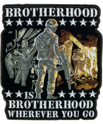 Brotherhood Wherever You Go Back Patch (5 x 6 inch)