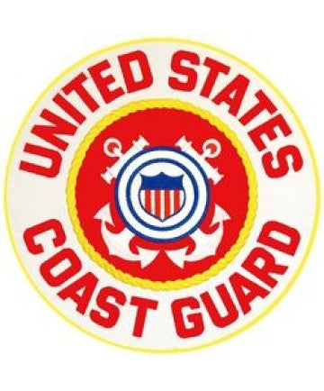 US Coast Guard Rocker Back Patch - (10 inch)