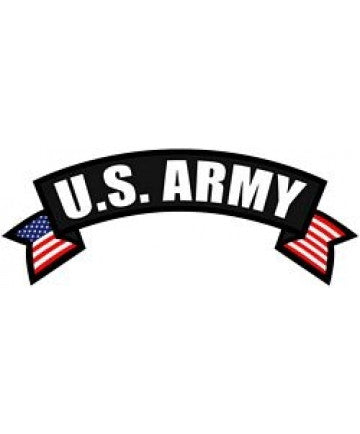 US Army Rocker Back Patch -(10 X 4 inch)