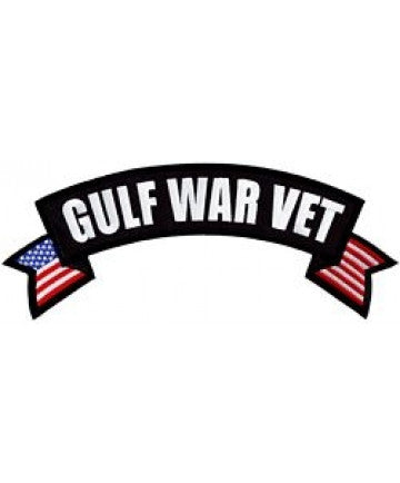 Gulf War Veteran Rocker Back Patch - (10 X 4 inch)