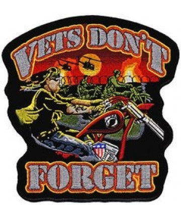 Vets Don't Forget Back Patch (12.5" x 13")