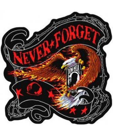 Never Forget POW Back Patch (13 x 13")